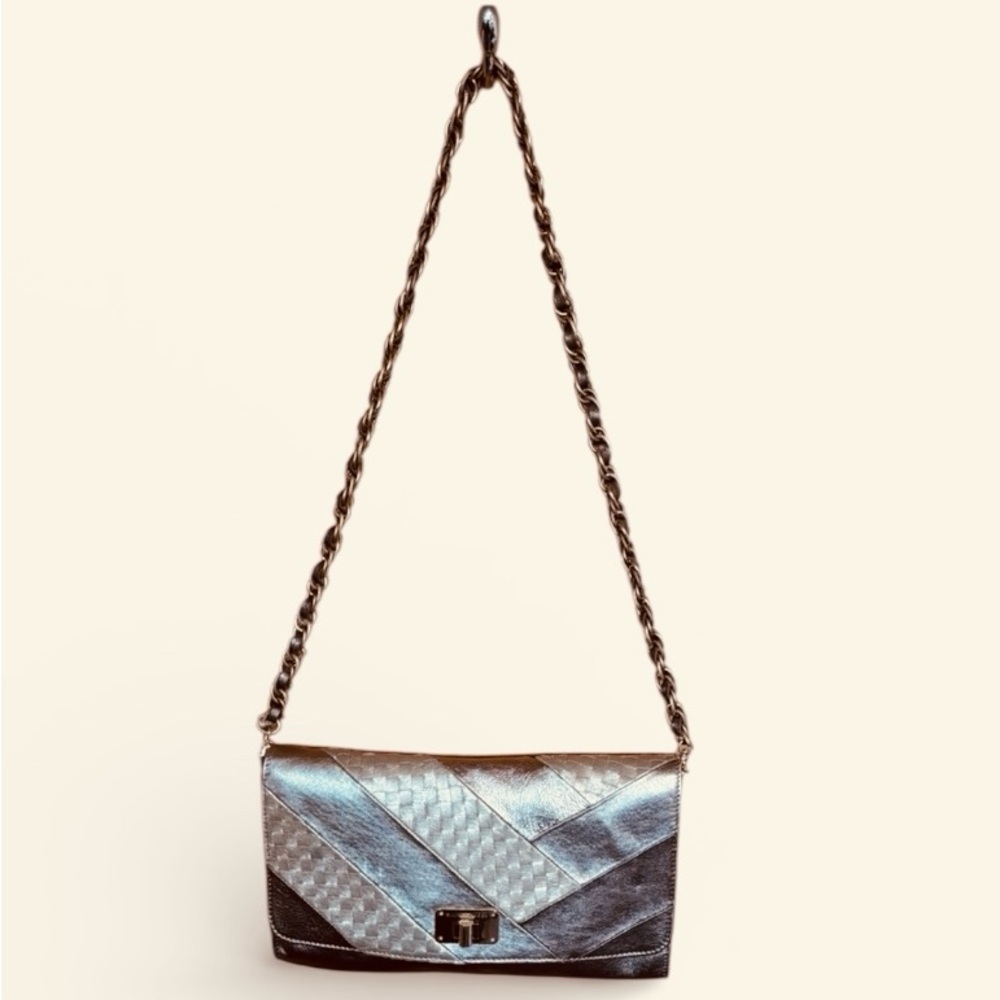 Rebecca Minkoff Elegant Gold Chain Shoulder Handbag